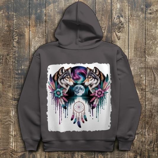 Wolf mit Traumfänger