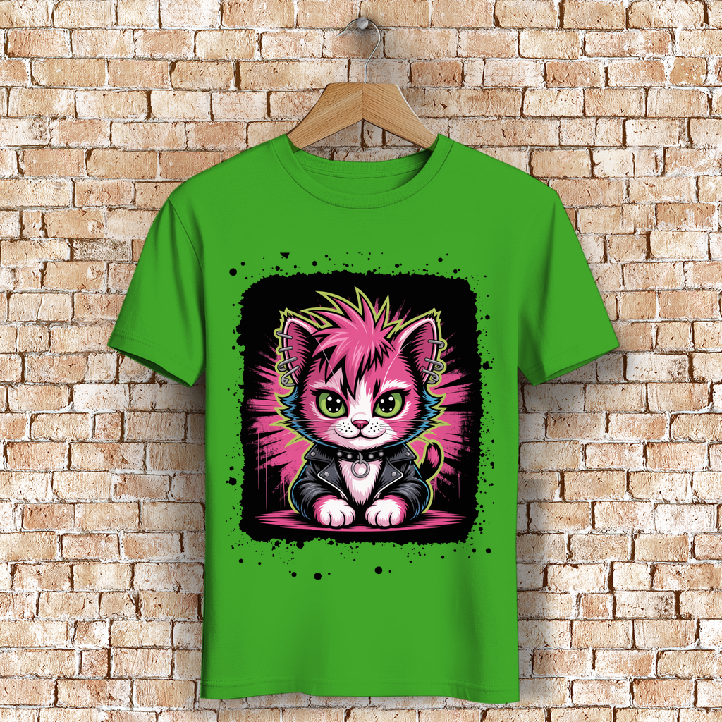 PUNK-CAT ( DTF / Vorne )