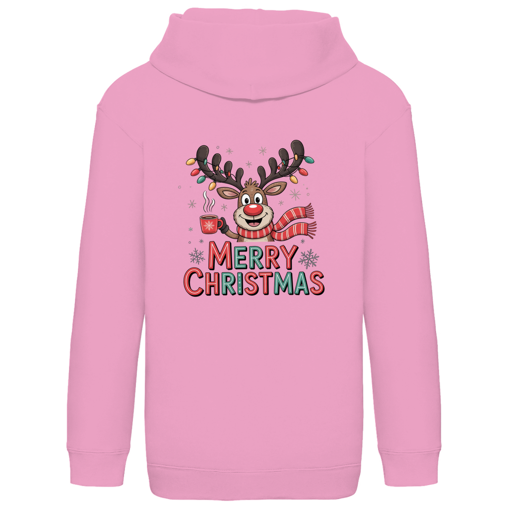 Merry Christmas, Rentier mit Lichterkette