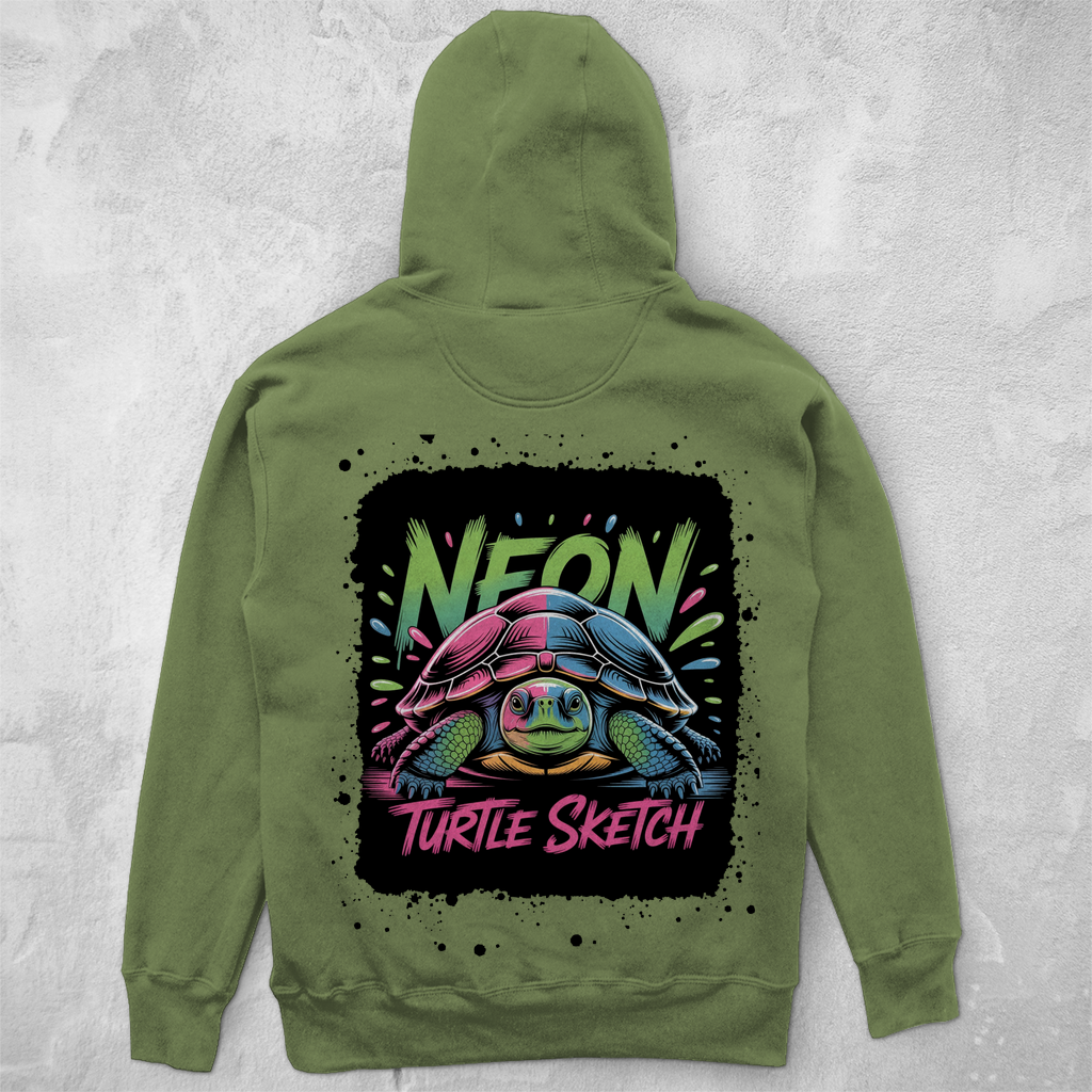 NEON TURTLE ( DTF / Hinten )