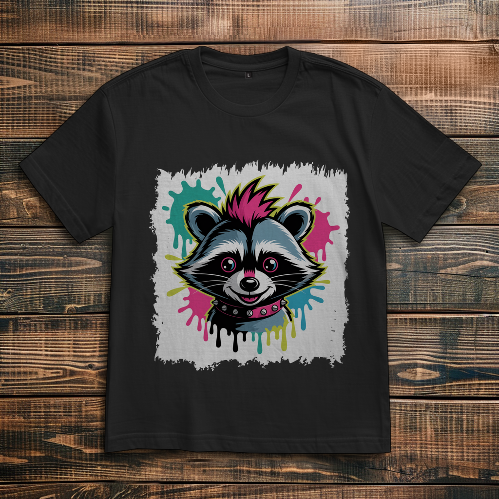 Punker Waschbär