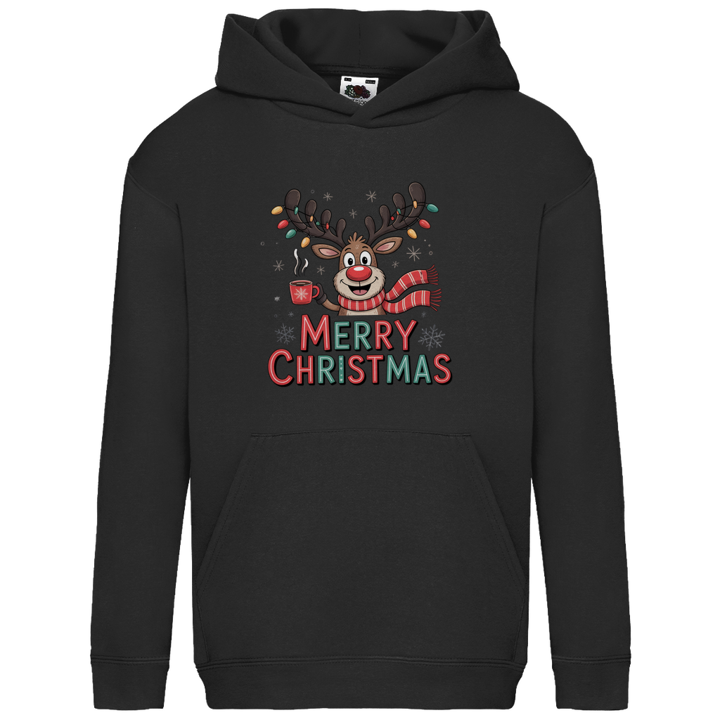 Merry Christmas, Rentier mit Lichterkette