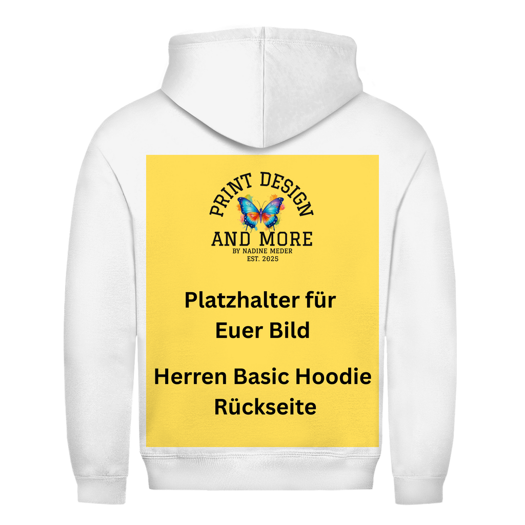 Herren Basic Hoodie Rückseite DTF