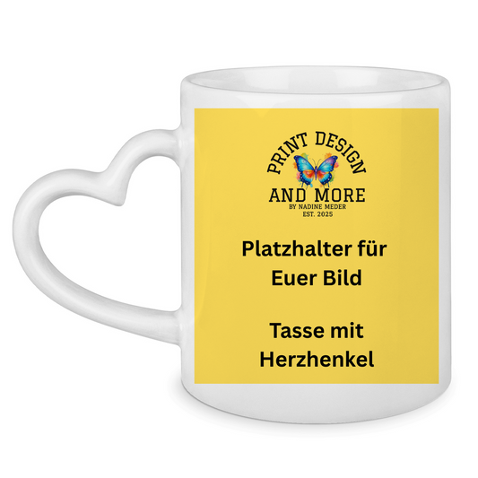 Tasse mit Herzhenkel