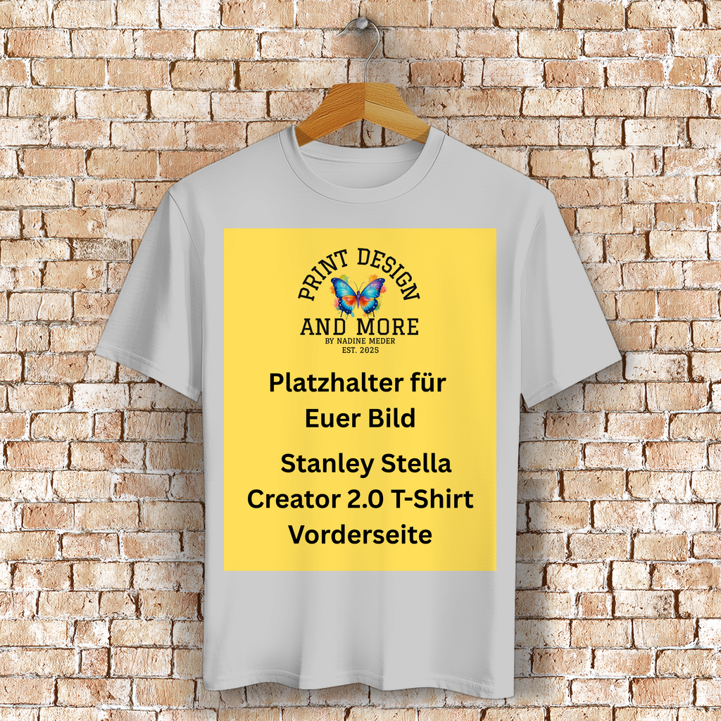 Stanley Stella Creator 2.0 T-Shirt Vorderseite Helle Farben DTF