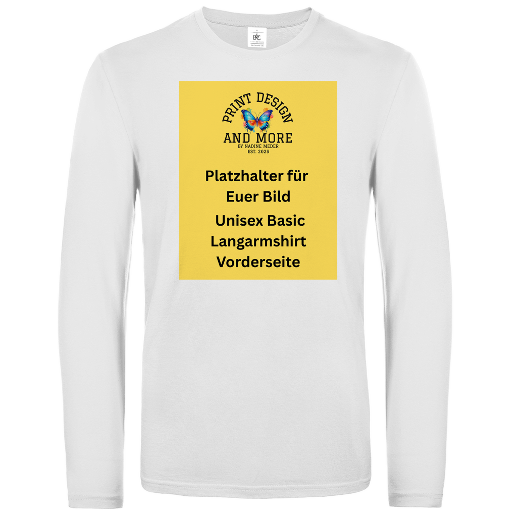 Basic Langarmshirt Vorderseite DTF