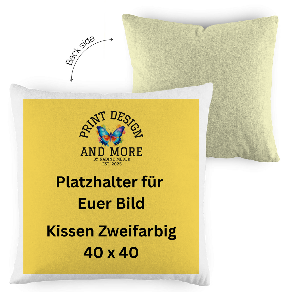 Kissen Zweifarbig 40 x 40