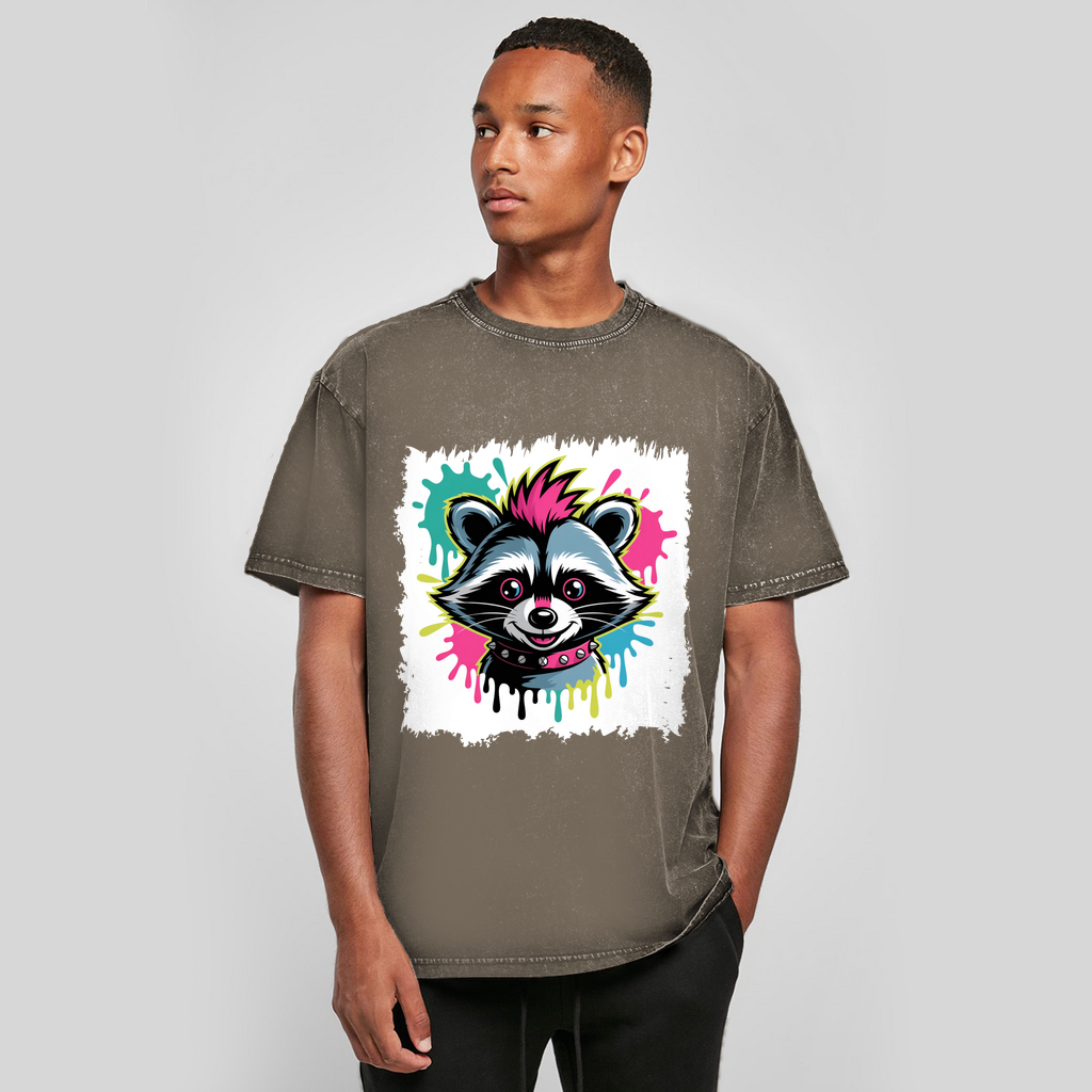 Punker Waschbär