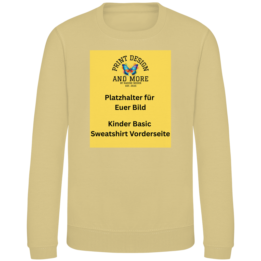 Kinder Basic Sweatshirt Vorderseite DTF
