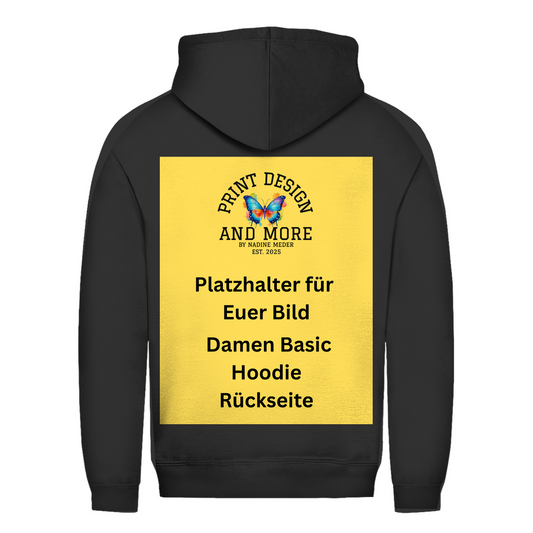 Damen Basic Hoodie Rückseite DTF