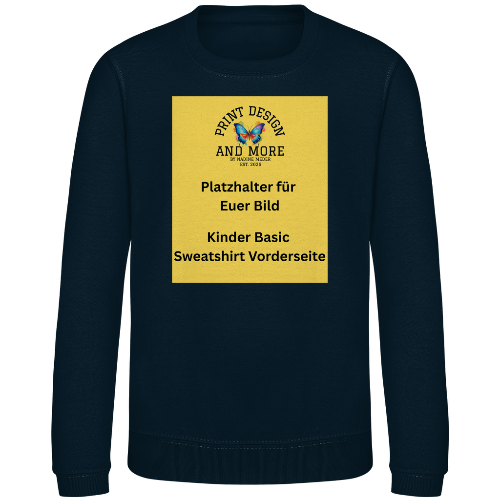 Kinder Basic Sweatshirt Vorderseite DTF