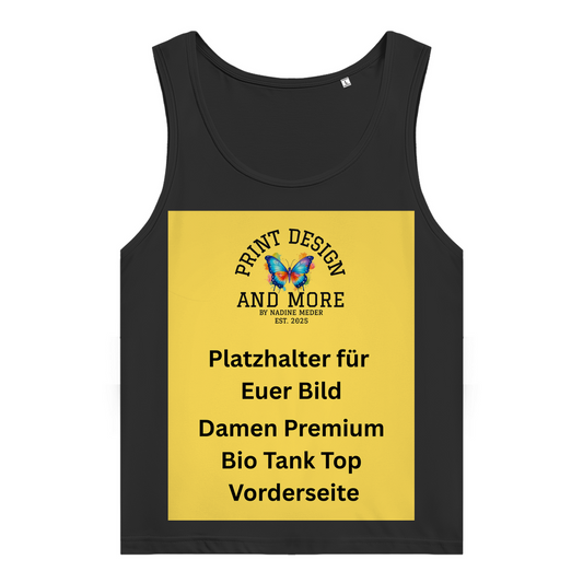 Damen Premium Bio Tank Top Vorderseite DTF