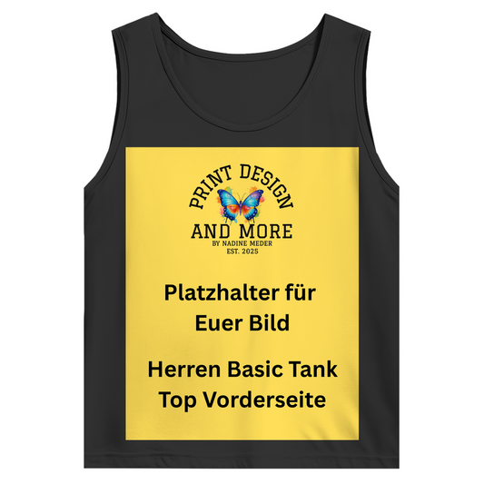 Herren Basic Tank Top Vorderseite DTF