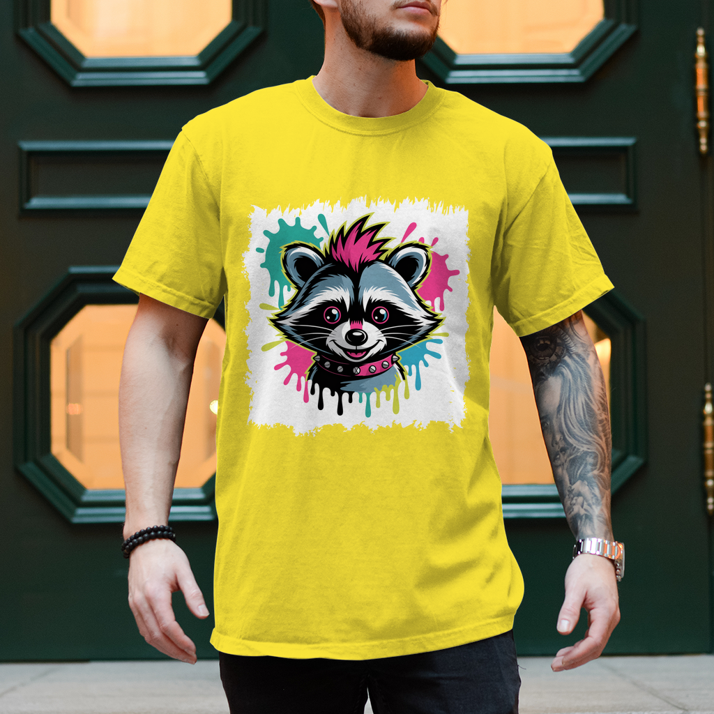 Punker Waschbär