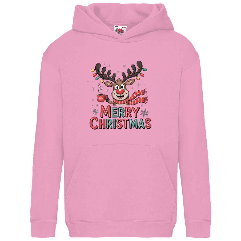 Merry Christmas, Rentier mit Lichterkette