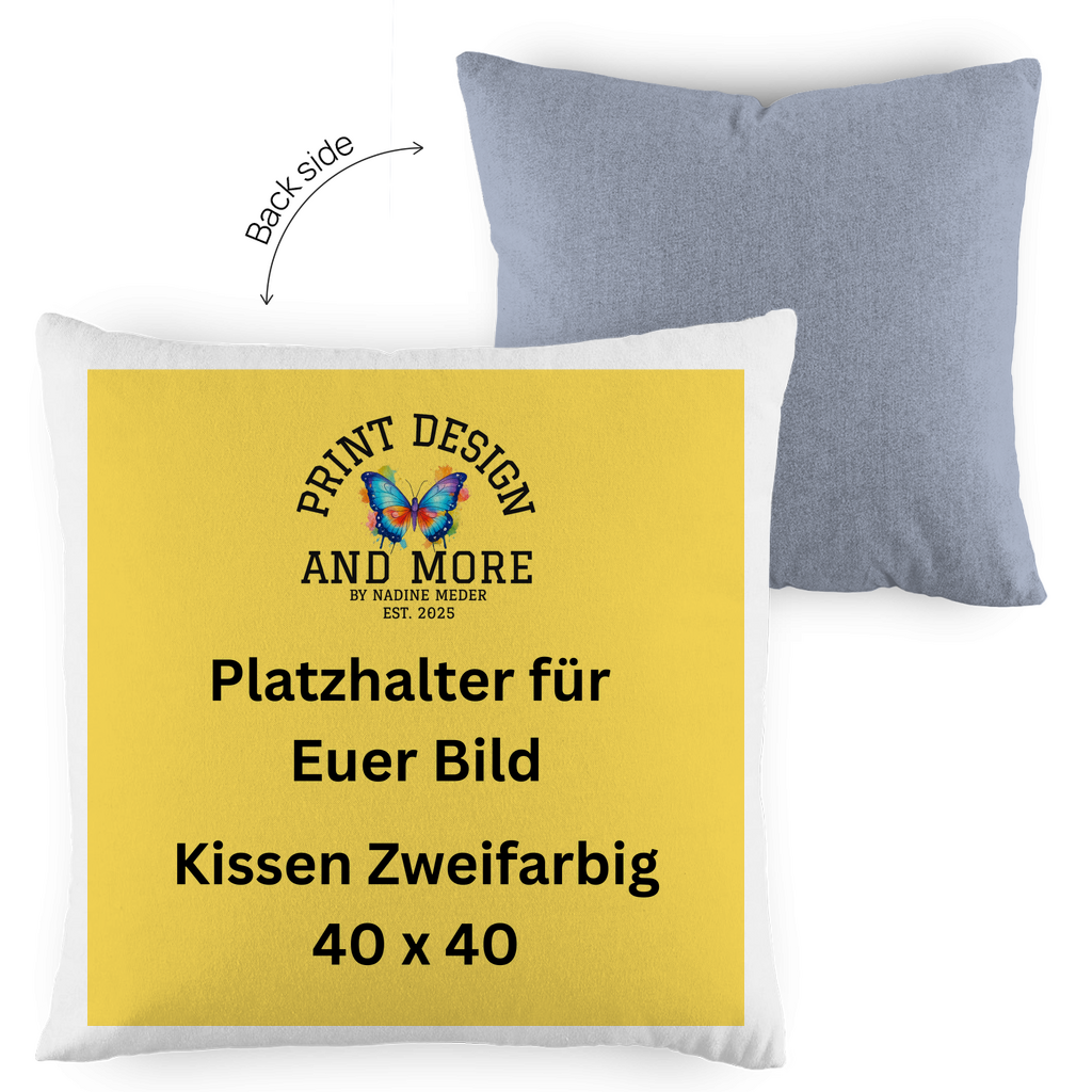 Kissen Zweifarbig 40 x 40