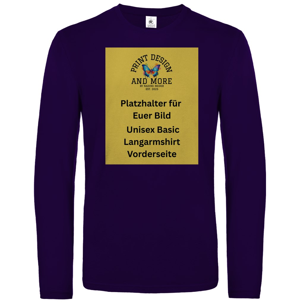 Basic Langarmshirt Vorderseite DTF