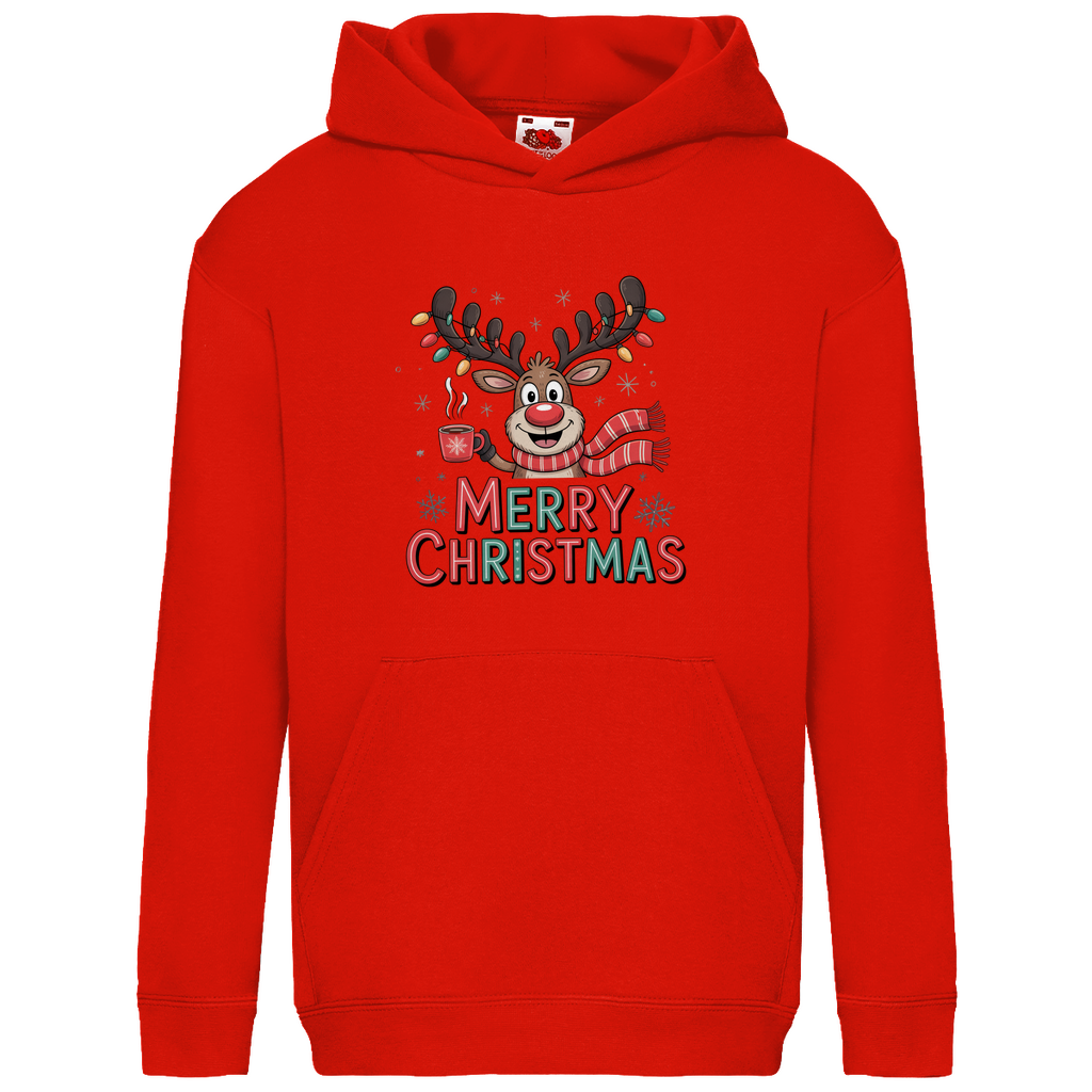 Merry Christmas, Rentier mit Lichterkette