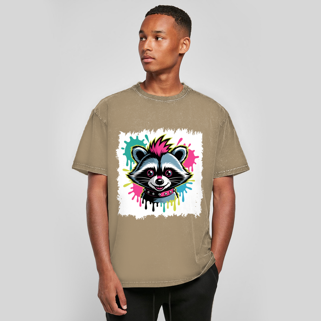 Punker Waschbär