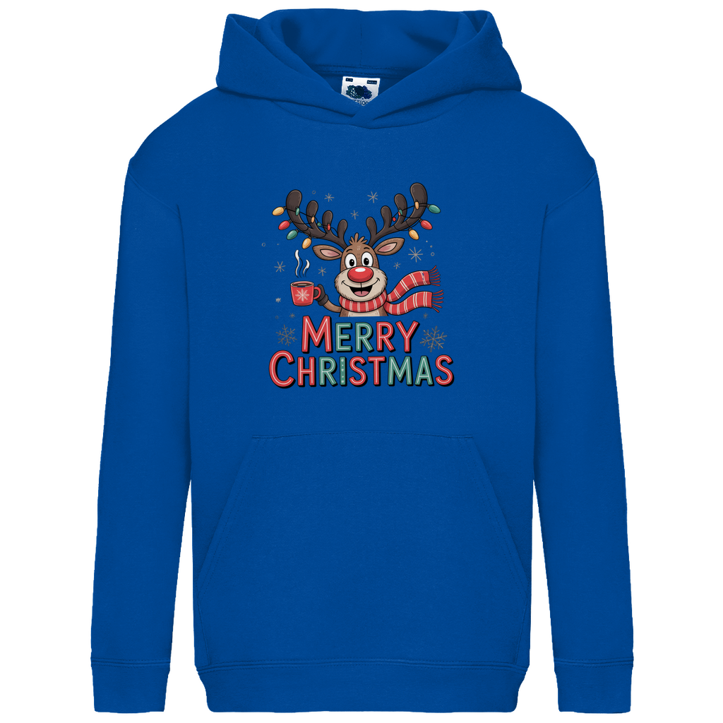 Merry Christmas, Rentier mit Lichterkette
