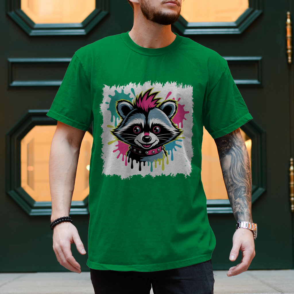 Punker Waschbär