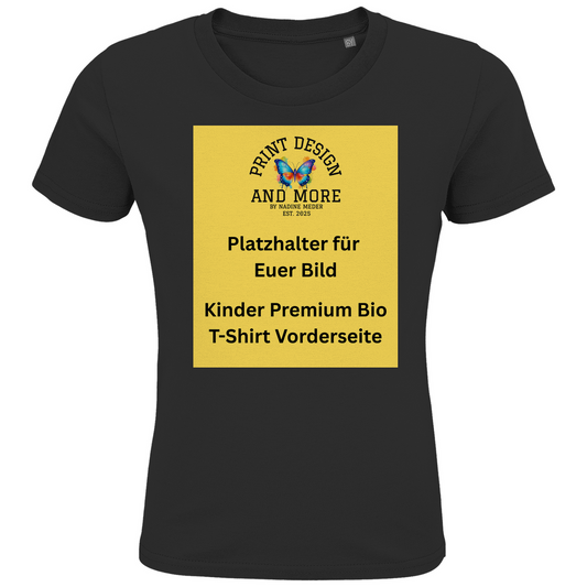 Kinder Premium Bio T-Shirt Vorderseite DTF