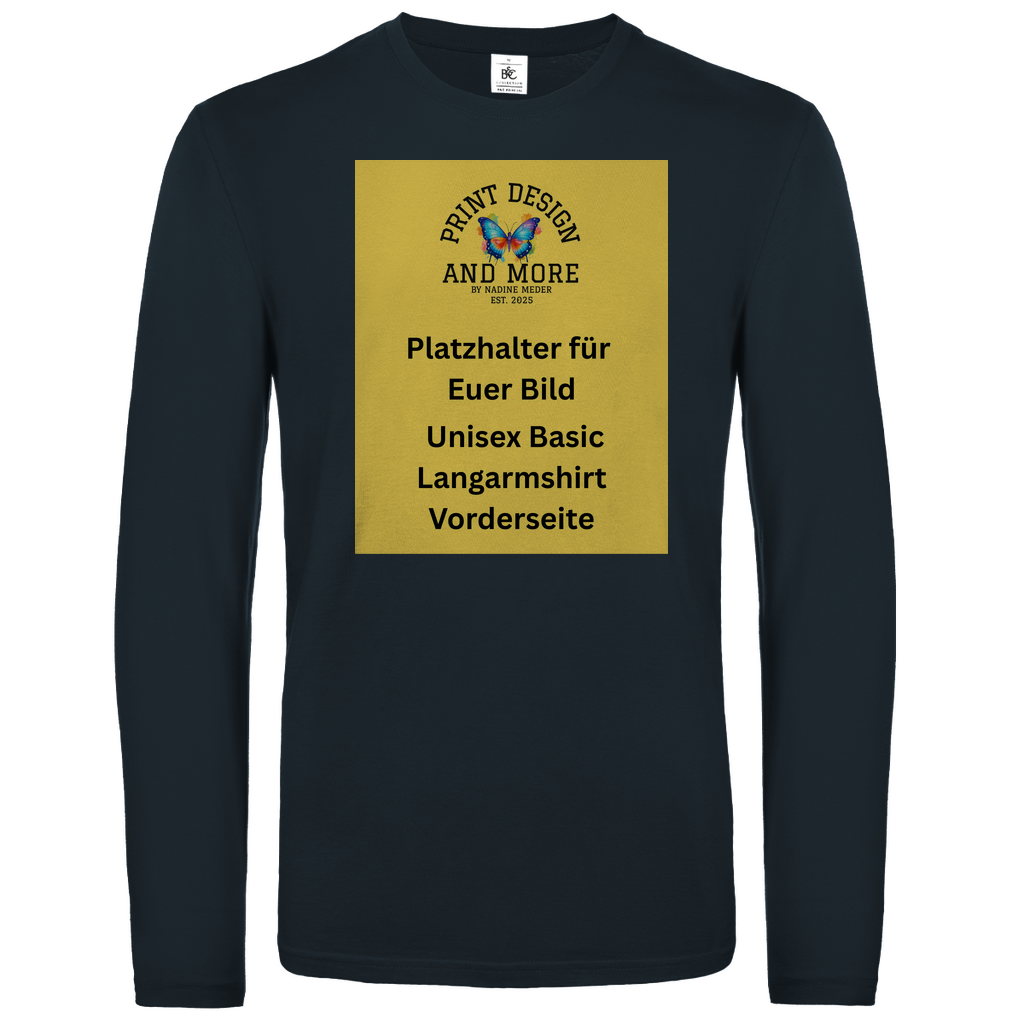 Basic Langarmshirt Vorderseite DTF