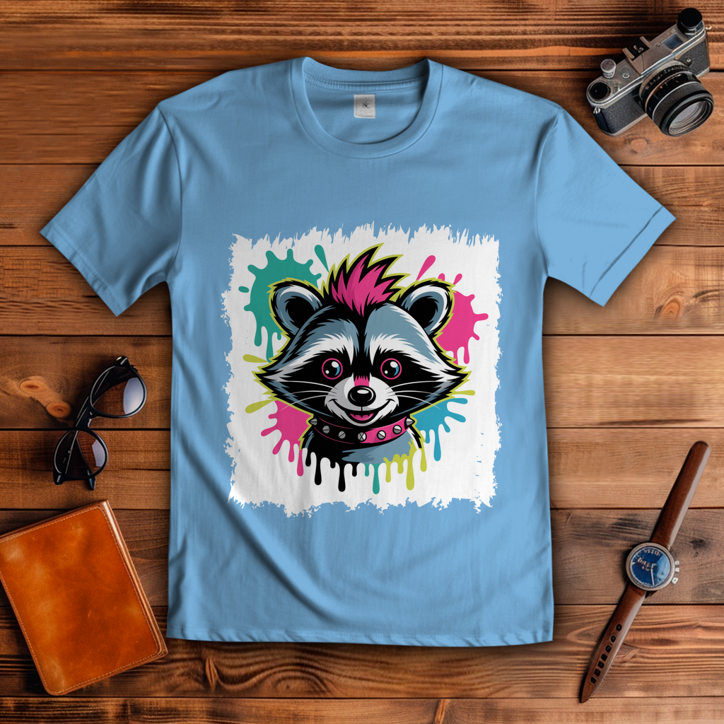 Punker Waschbär ( DTF / Vorne )