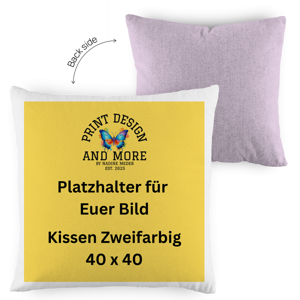 Kissen Zweifarbig 40 x 40