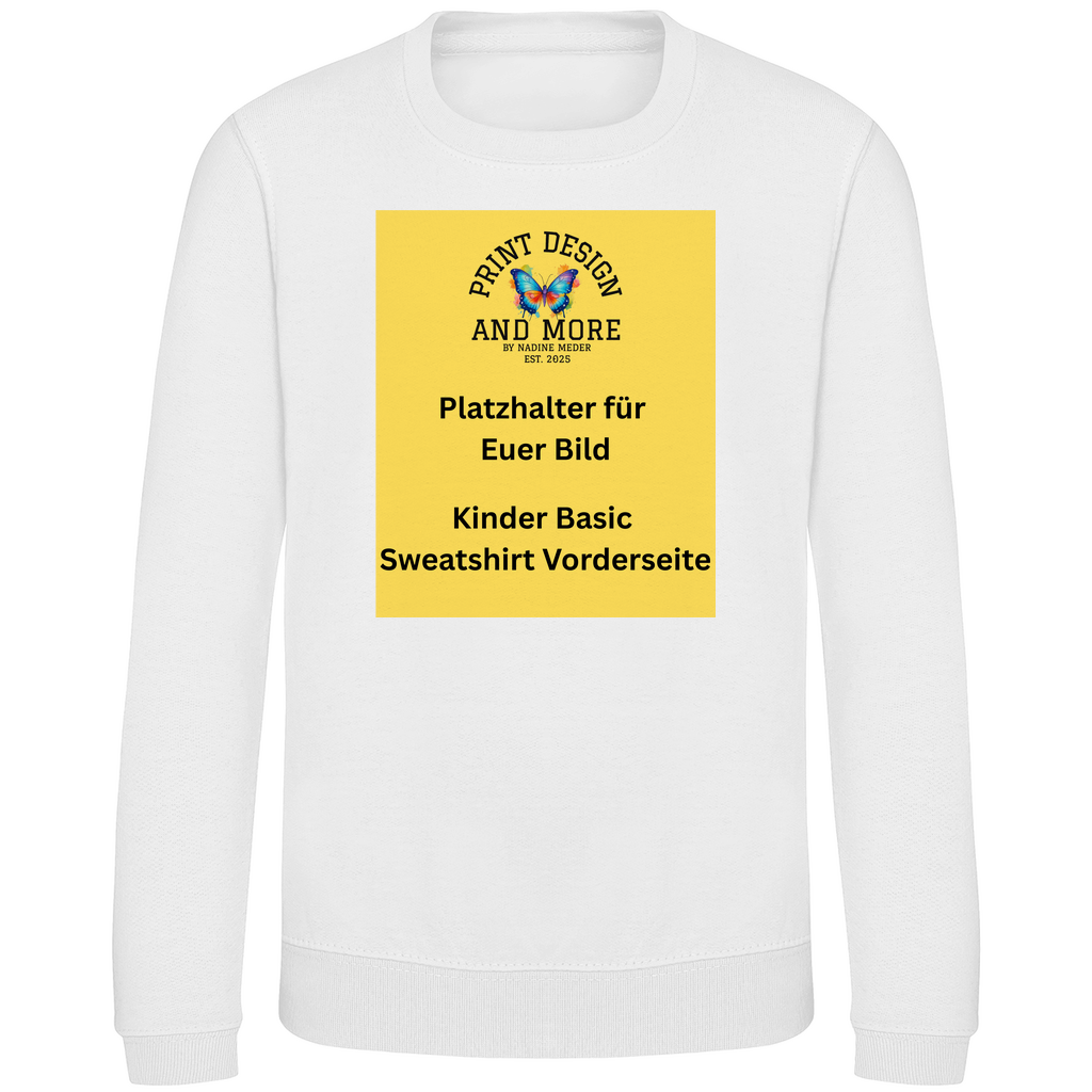 Kinder Basic Sweatshirt Vorderseite DTF