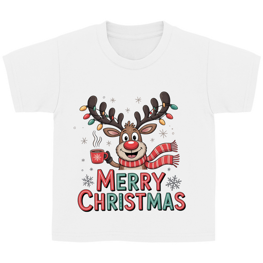 Merry Christmas, Rentier mit Lichterkette